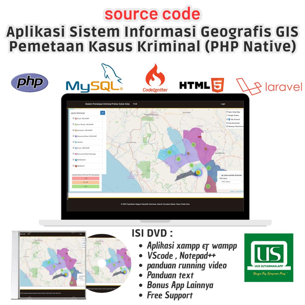 Jual Source Code Sistem Informasi Geografis Gis Pemetaan Kasus Berbasis Web Shopee Indonesia