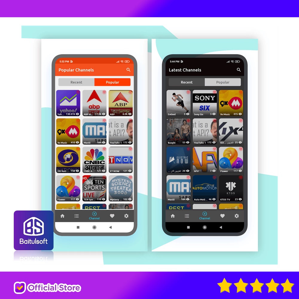 Jual SOURCE CODE APLIKASI MY STREAMING ANDROID APP WITH ADMIN PANEL ...