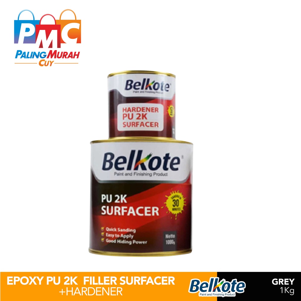 Jual Belkote Epoxy Pu K Surfacer Cat Dasar Epoksi Kg Shopee Indonesia