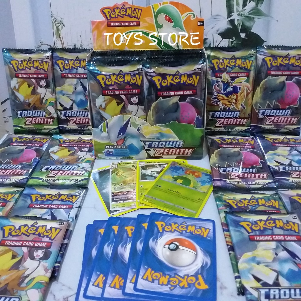 Jual 1 Pack Mainan Kartu Pokemon Booster Langka 1 Bungkus Isi 10 Card ...