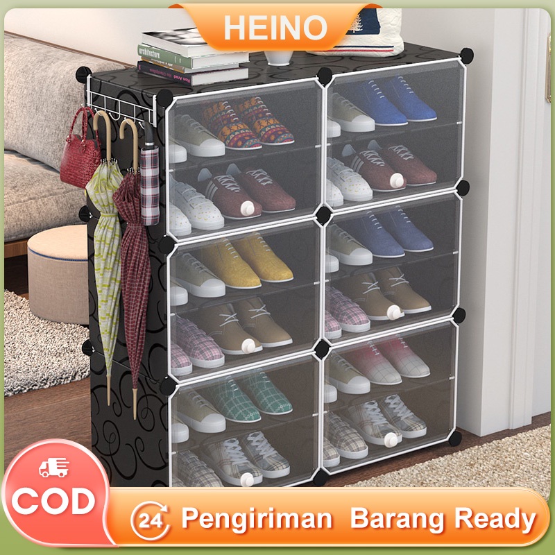 Jual CM82 Rak Sepatu Tertutup Kotak Sepatu Portable Lemari Sepatu