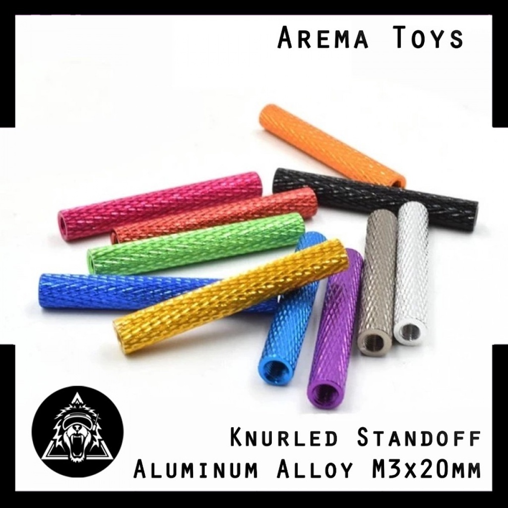 Jual M3 20mm Knurled Standoff Aluminum Alloy Anodized Spacer M3x20mm M3x20 Shopee Indonesia