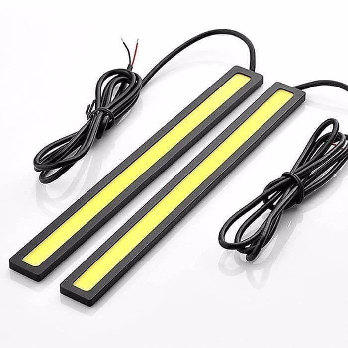 WM Lampu LED DRL Plasma COB 17cm 24 Chip Universal Strip 17 cm Depan Mobil Motor Lampu