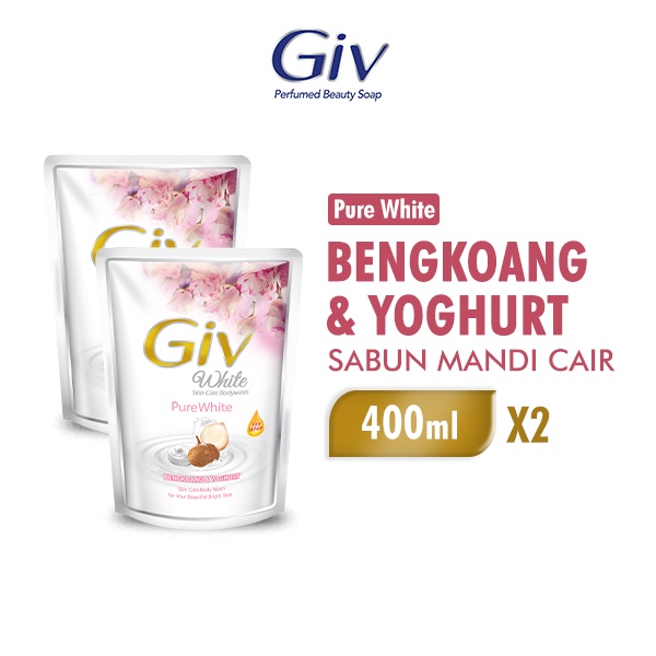 Jual Giv White Sabun Mandi Cair Bengkoang Pouch 2 X 400 Ml Shopee Indonesia 