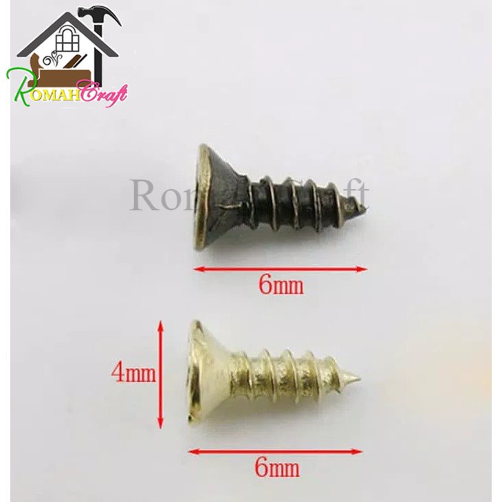 Jual Omah Engsel - ( 50 pcs ) Sekrup skrup mini 4 x 5 mm skrup kecil ...