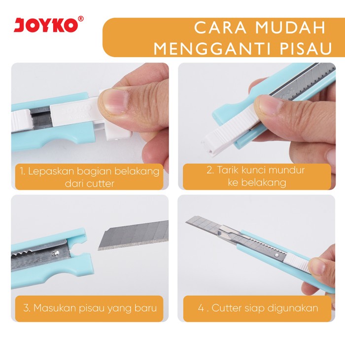 Cutter Pemotong Joyko A-300A Pastel Color (3)
