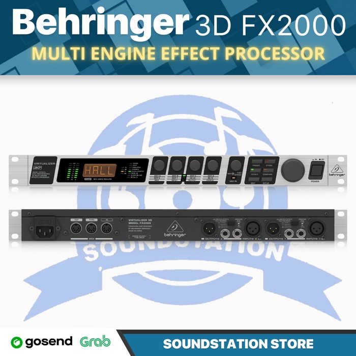 Jual BEHRINGER VIRTUALIZER 3D FX2000 Multi Engine Effects Efek Vocal