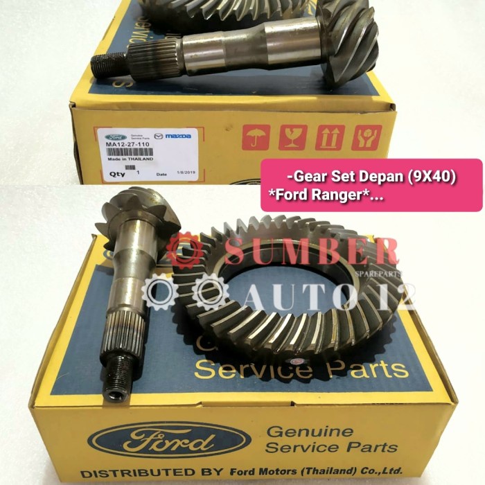 Jual Gear set crown wheel pinion Ford ranger depan 9x40 original ...
