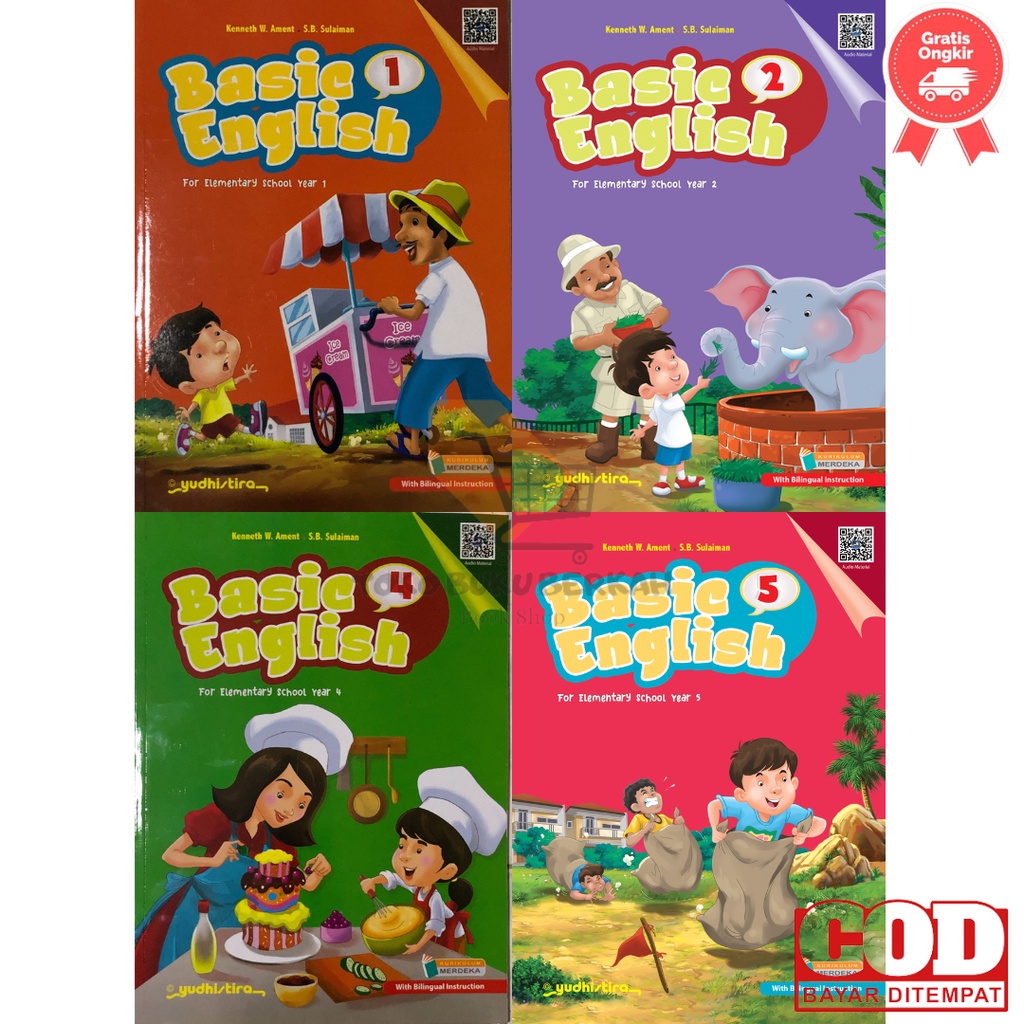 Jual Buku Basic English KELAS 1 2 3 4 5 6 SD/MI Kurikulum Merdeka ...