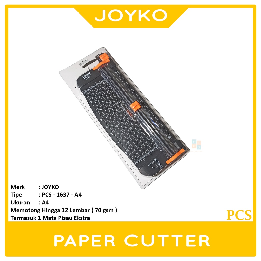 Jual Joyko Paper Cutter Pc 1637 Pemotong Kertas Ukuran A4 Pcs