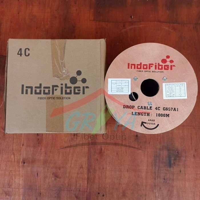 Jual Dropcore 4 Core 3 Seling Indofiber kabel Dropcore 4c 3s Panjang ...