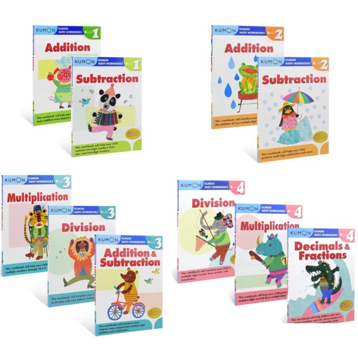 Jual Buku Kumon MATEMATIKA BERHITUNG FULL COLOUR Math Workbooks Grade 1 ...