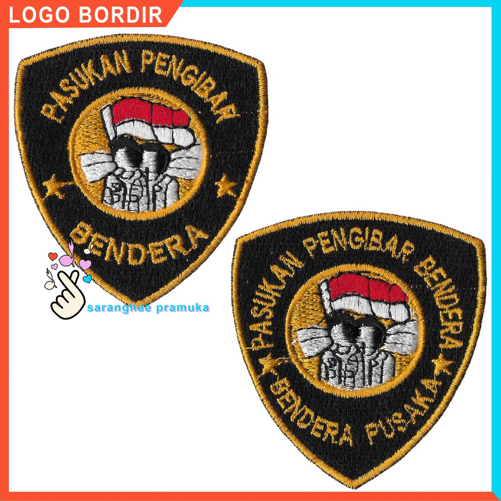 Jual Bordir Bedge Bet PASKIBRA Pengibar Bendera Logo Atribut Emblem ...