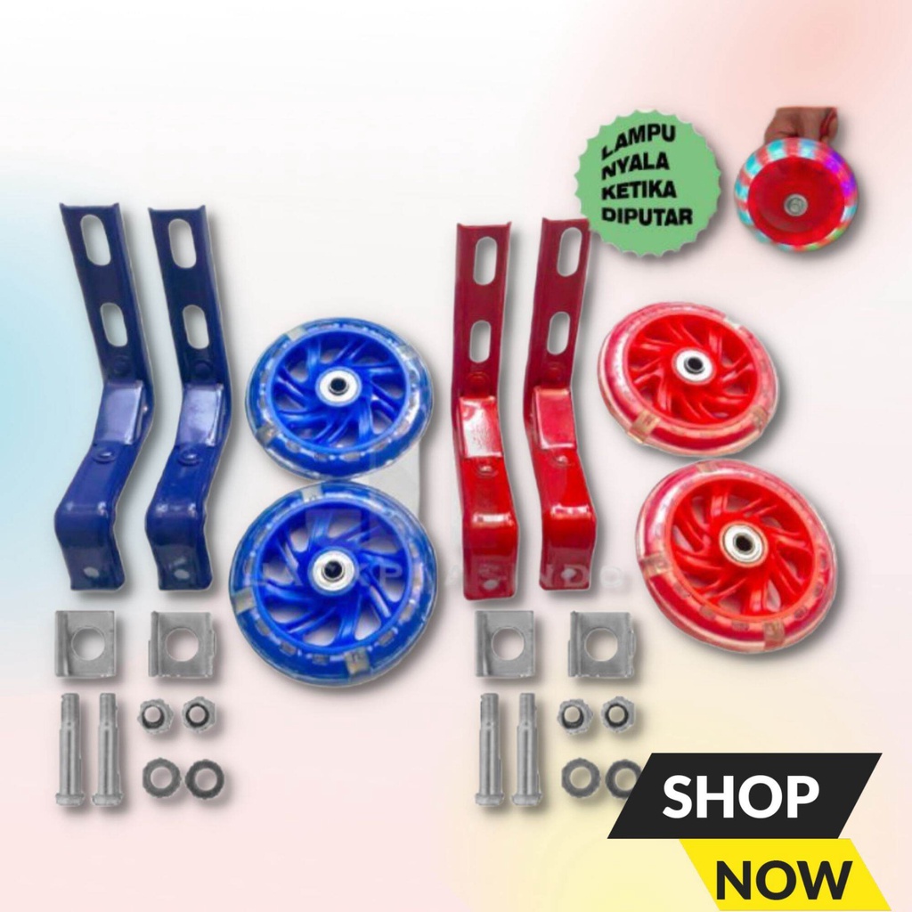 Jual Roda bantu sepeda anak 12 16 inc roda samping sepeda anak Ada ...