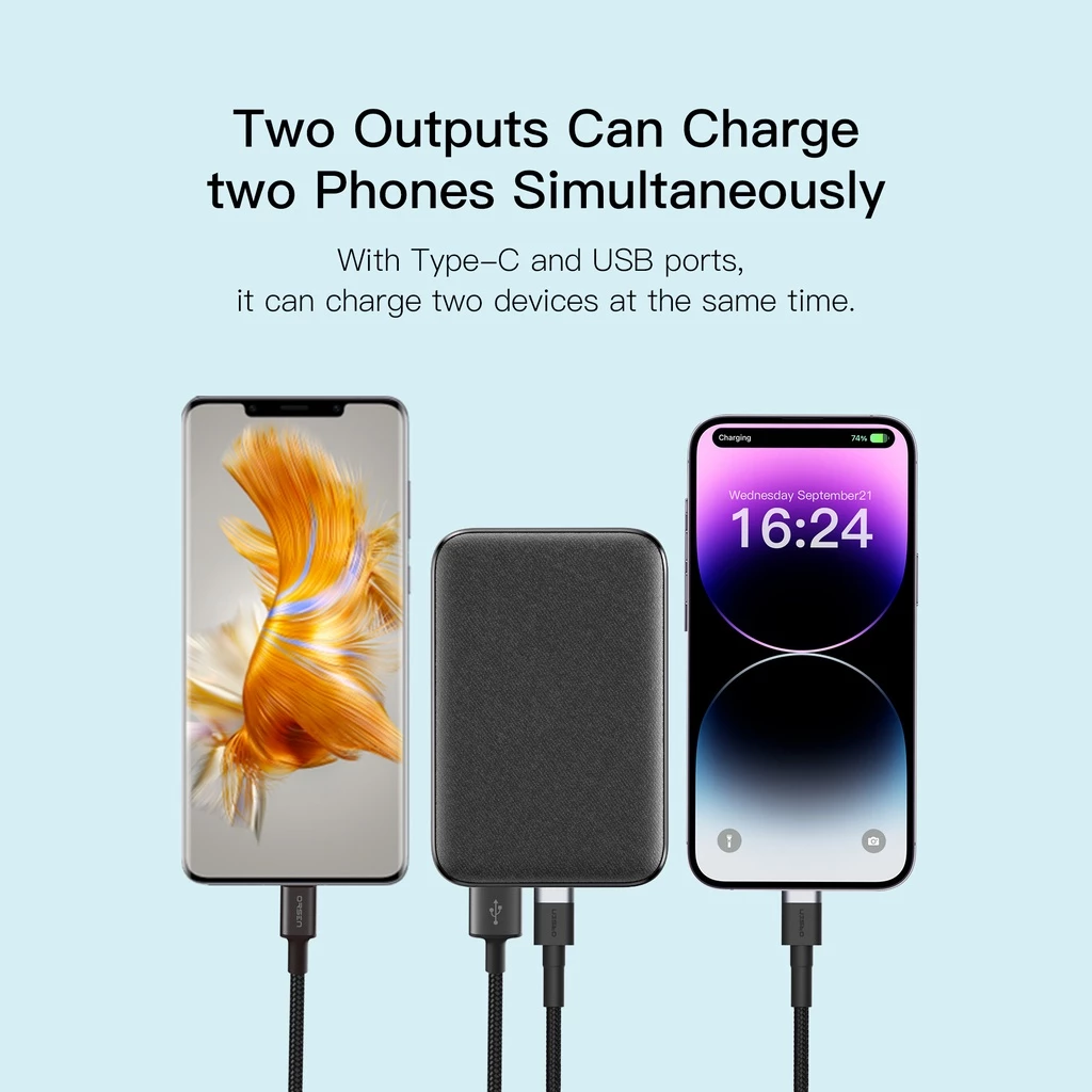 KiiP E49 Power Bank Fast Charging 20W Quick Charge Type C PD