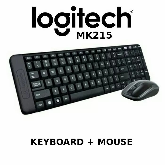 Jual Logitech MK215 Combo Keyboard dan Mouse Wireless Compact ORIGINAL
