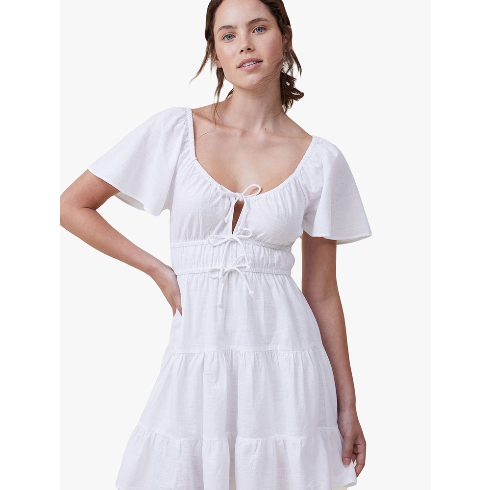 Jual Cotton On Peyton Babydoll Mini Dress Shopee Indonesia