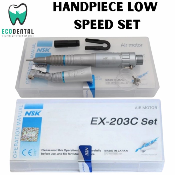 Jual Dental Handpiece Low Speed Lowspeed Set NSK Straight Contra Angle Shopee Indonesia