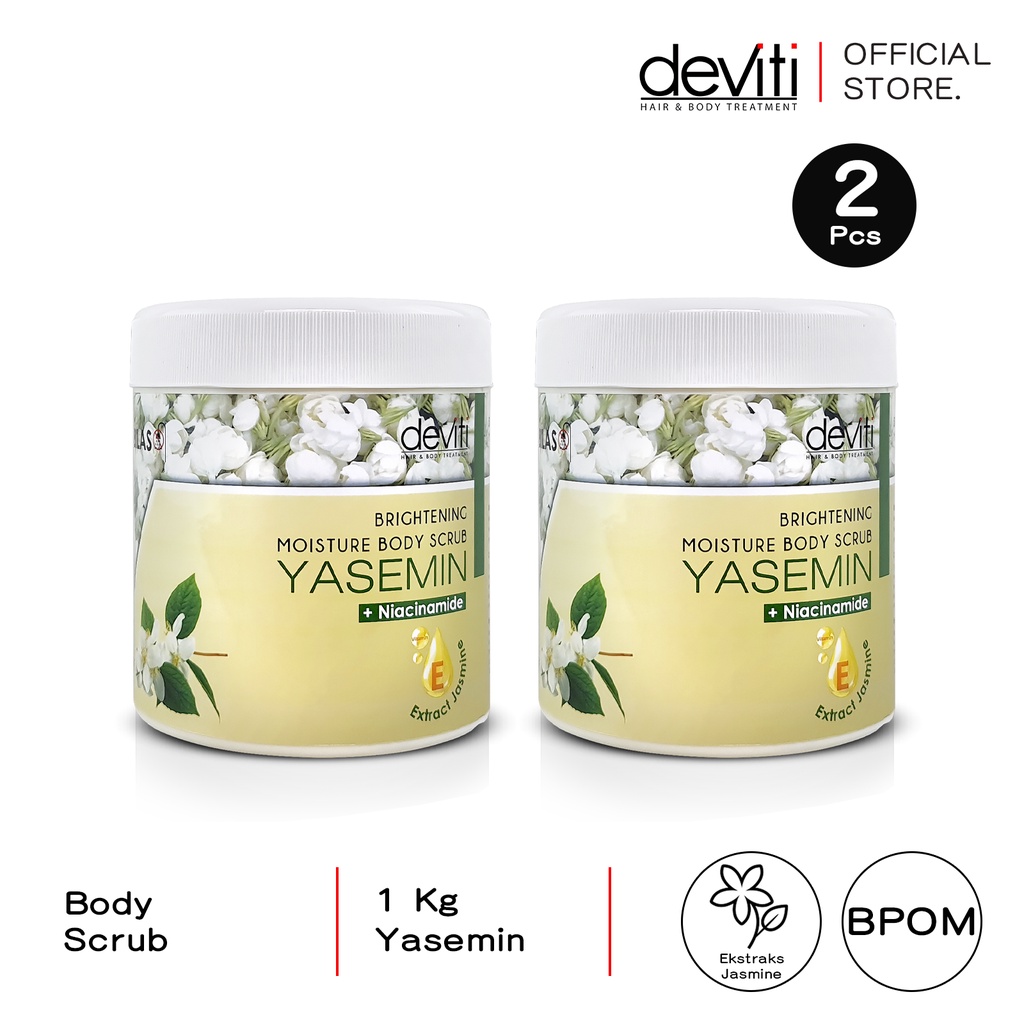 Jual deviti Combo 2 Moisture Body Scrub Yasemine 1 KG Extract Jasmine ...