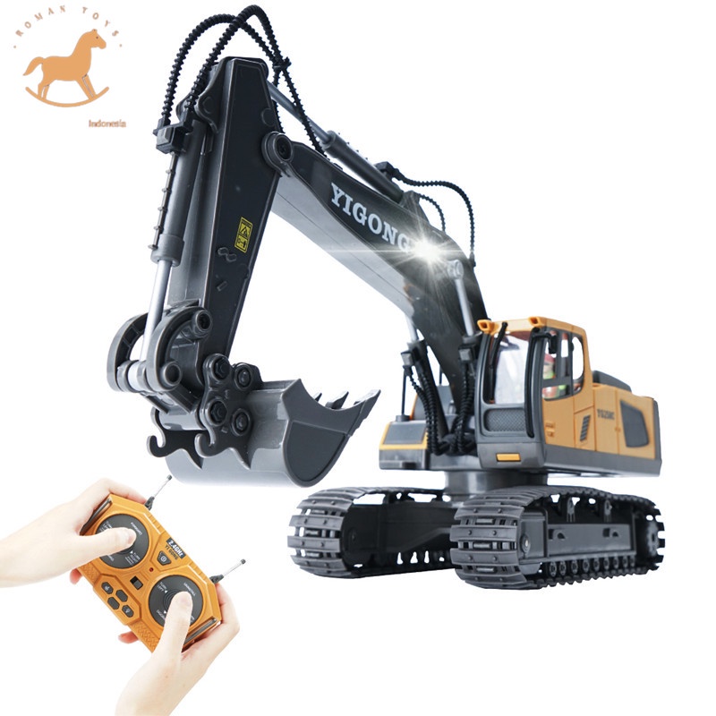 Jual 2.4G Excavator Remote Control 11 Channel Diecast Model RC Crawler ...