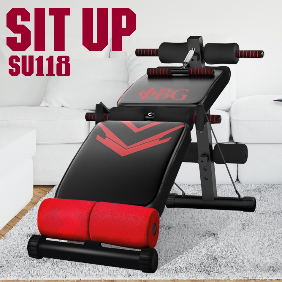 BG SPORT Sit Up Bench Board Alat Olahraga Fitness Bench Board Abdominal Muscle SU118 SU119 SU160B