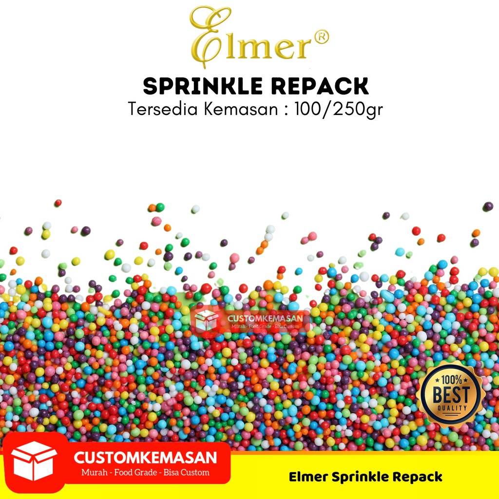 Jual Elmel Springkle / Springkle Warna Warni Repack 100 & 250gr ...