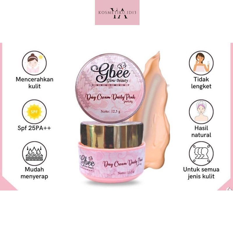 Jual Day Cream Pink Series (GBEE GLOW BEAUTY) | Shopee Indonesia