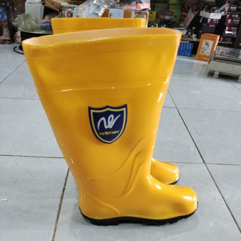 Jual WILMER Sepatu Boot Kuning / Sepatu Bot Karet | Shopee Indonesia