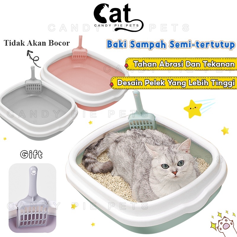 Jual Bak Pasir Kucing Baskom Pasir Kucing Litter Box Kucing Kotak