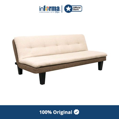 Jual Informa New Windsor Sofa Bed Krem/Cokelat Tua Tempat Duduk