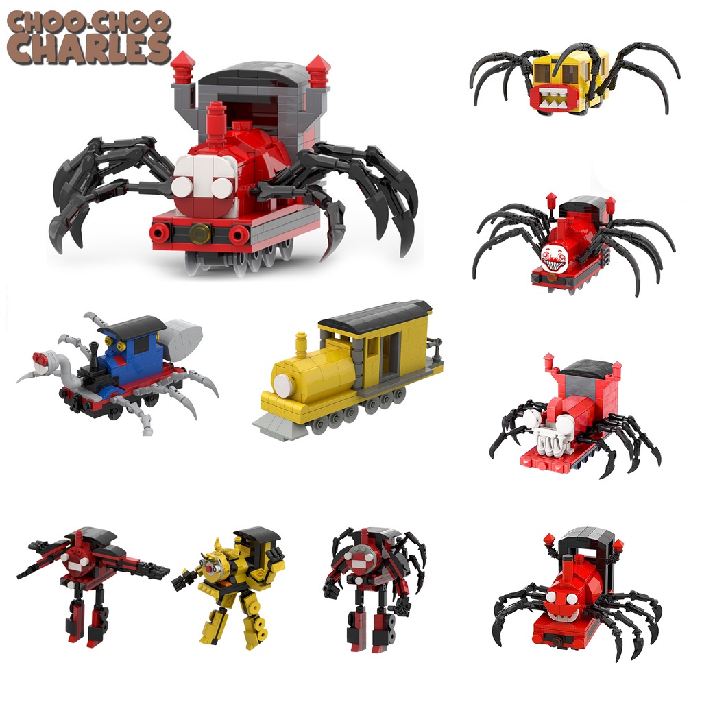 Jual PA02 262 Pcs Choo Choo Charles LEGO Horror Game Charles Kereta ...