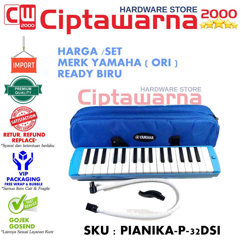 Jual Alat musik tiup tekan Pianika P-32DSI Original Bagus berkualitas ...