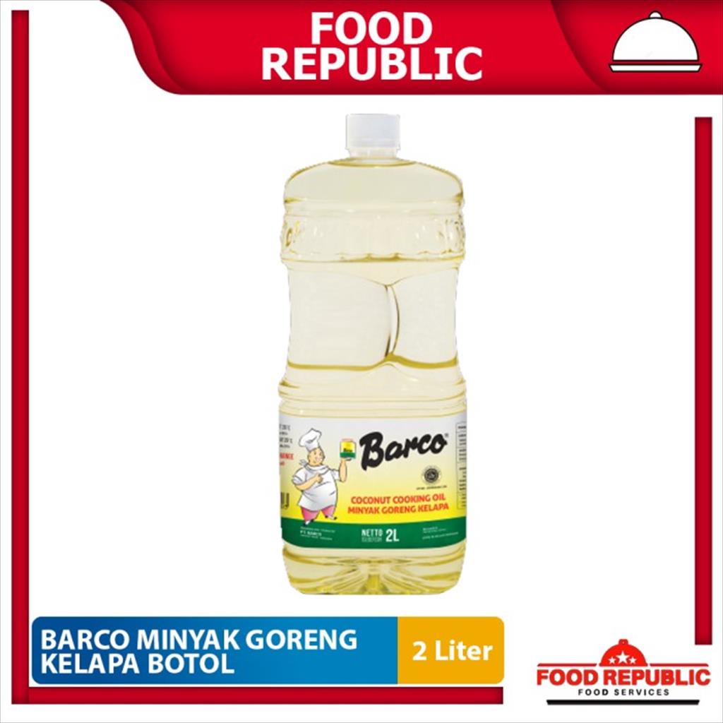 Jual Barco Minyak Goreng Kelapa Botol 2 Liter Coconut Cooking Oil Halal Shopee Indonesia