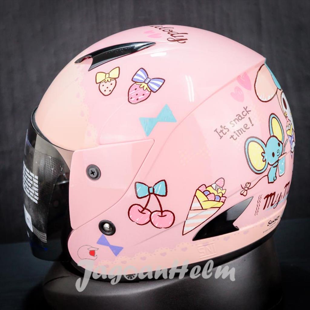 Jual MDS HELM SPORT R3 JR SANRIO MY MELODY #1 | PINK PASTEL PINK | ANAK ...