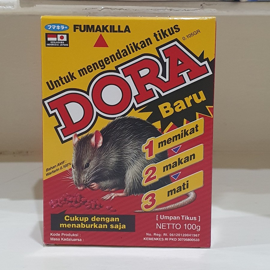 Jual DORA UMPAN RACIN TIKUS 100GR PEMBASMI TIKUS PALING AMPUH MENGUSIR