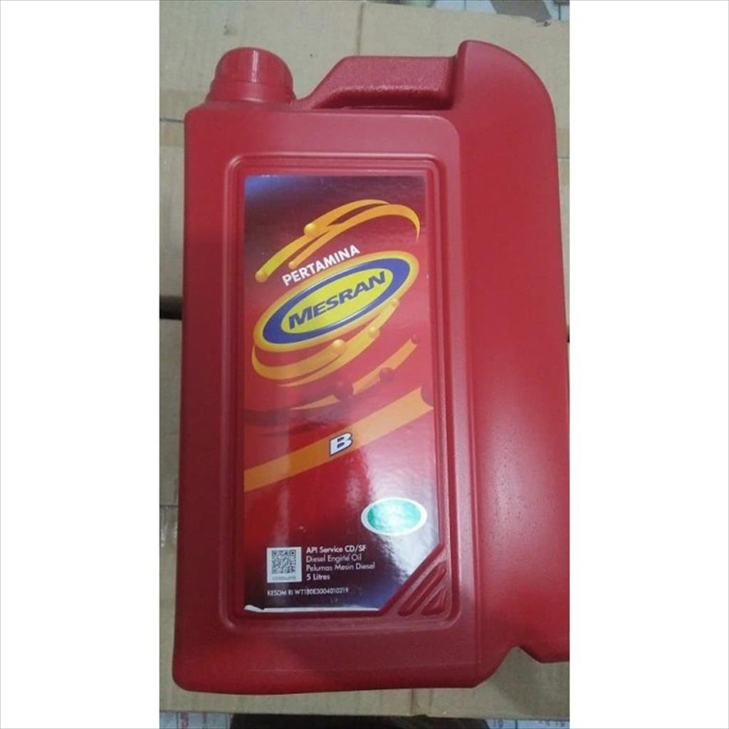 Jual Oli Mesin Mobil Mesran Sae B40 B 40 Asli Pertamina Galon 5 Liter ...