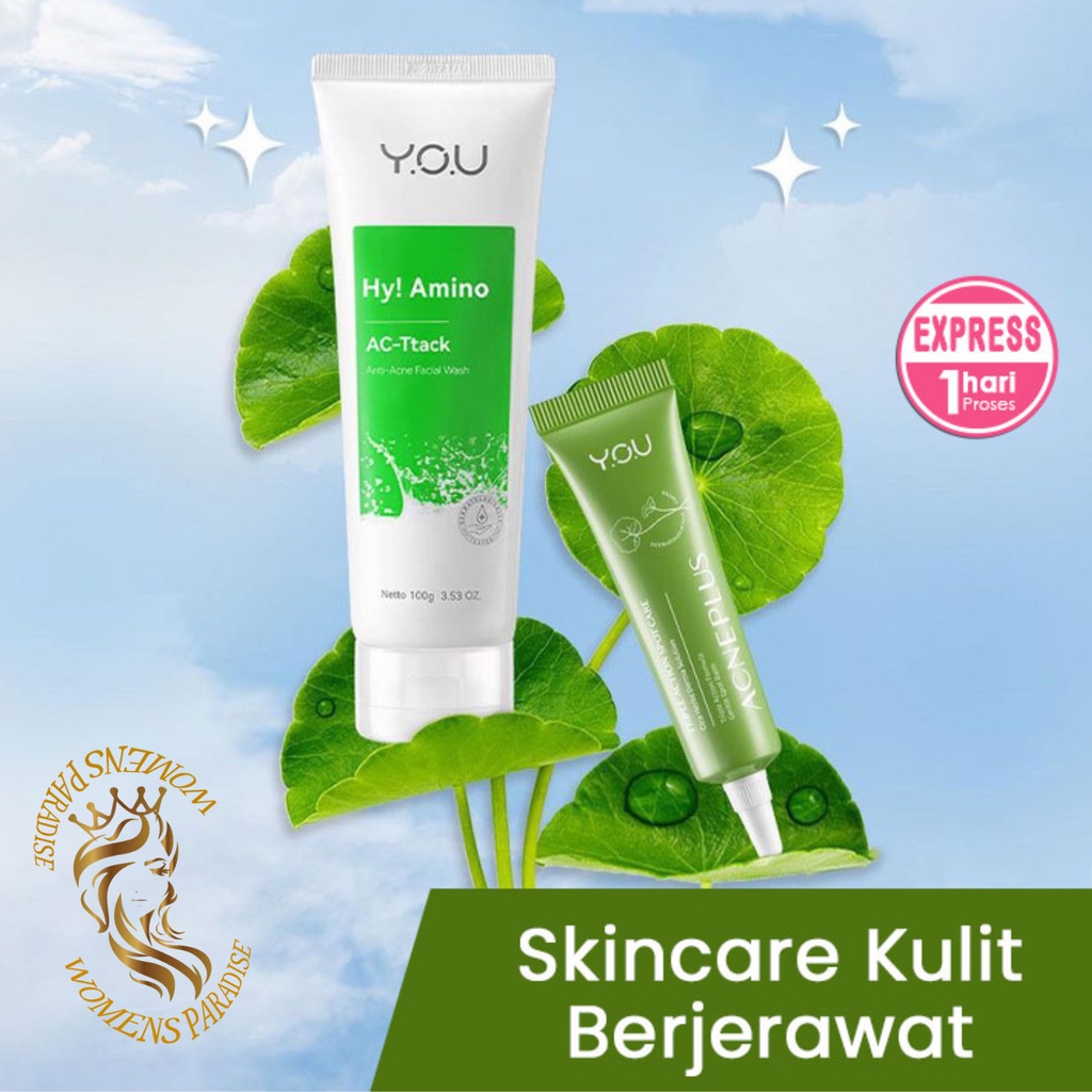 Jual ️WP ️ Paket Penghilang jerawat YOU HY! Amino anti acne facial wash