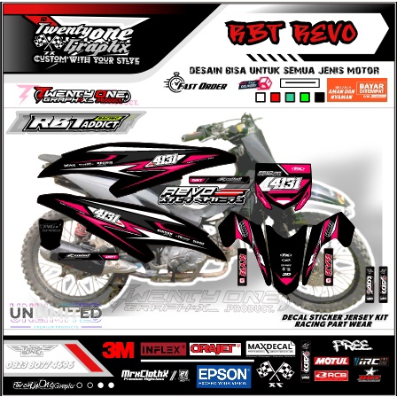 Jual DECAL STIKER RBT REVO FI ABS PINK TRAIL kekinian⭐ BEBEK TRAIL ...