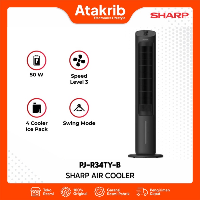 Jual SHARP AIR COOLER PJ-R34TY-B 4 Liter | Shopee Indonesia