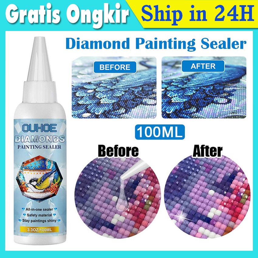 100ml DIY Diamond Painting Conserver Permanent Hold Shine Effect