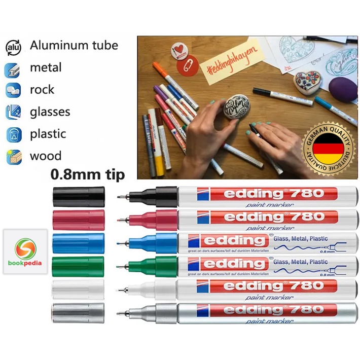 Jual Paint Marker EDDING 780 Gloss 0,8mm Spidol permanen gelas besi