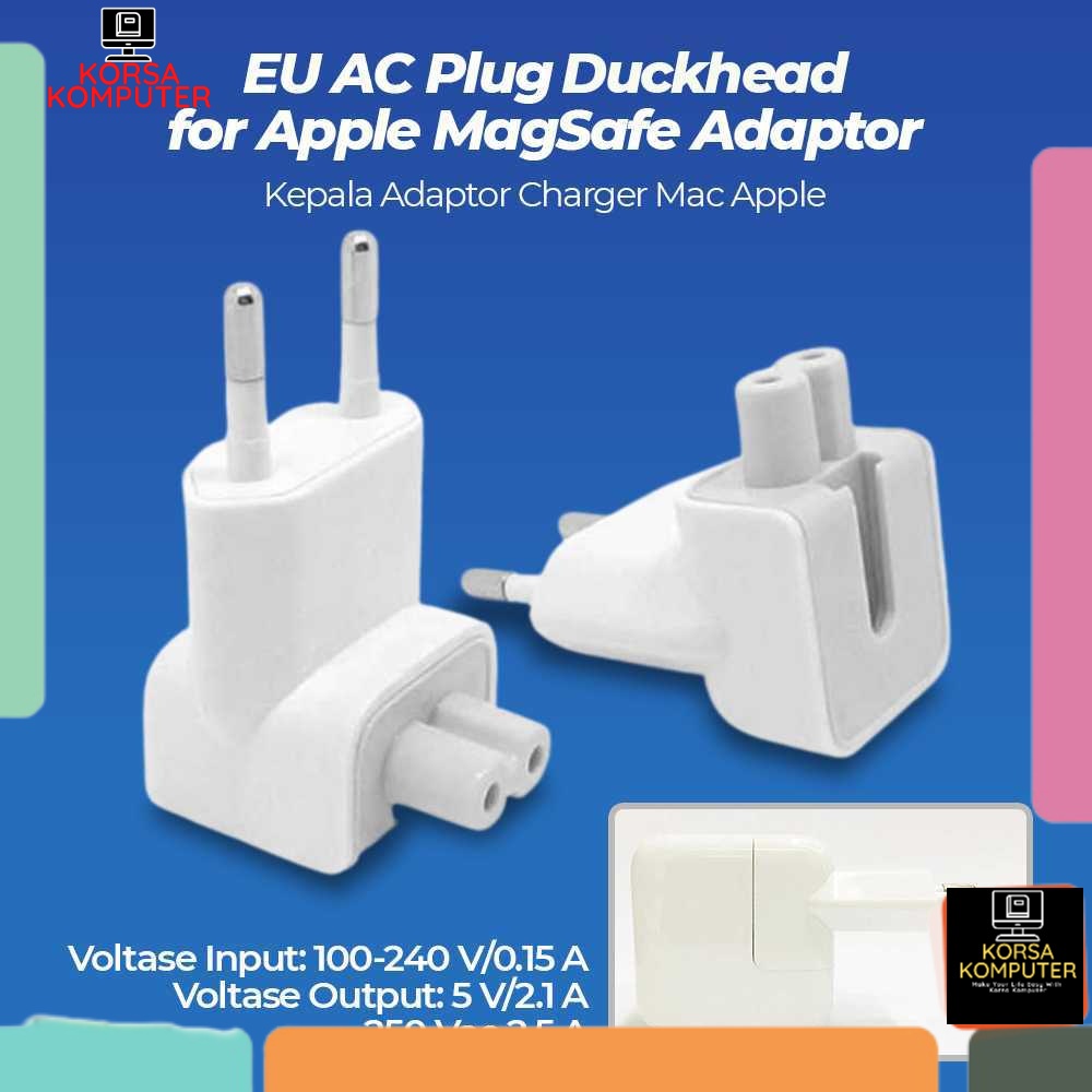 Jual Kepala Charger Macbook Pala Charge Laptop Macbook EU AC Plug ...