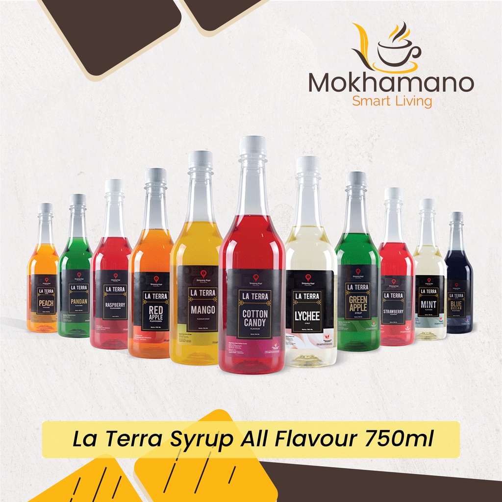 Jual La Terra Sirup Botol All Flavour Bottle Syrup Perisa Minuman Aneka
