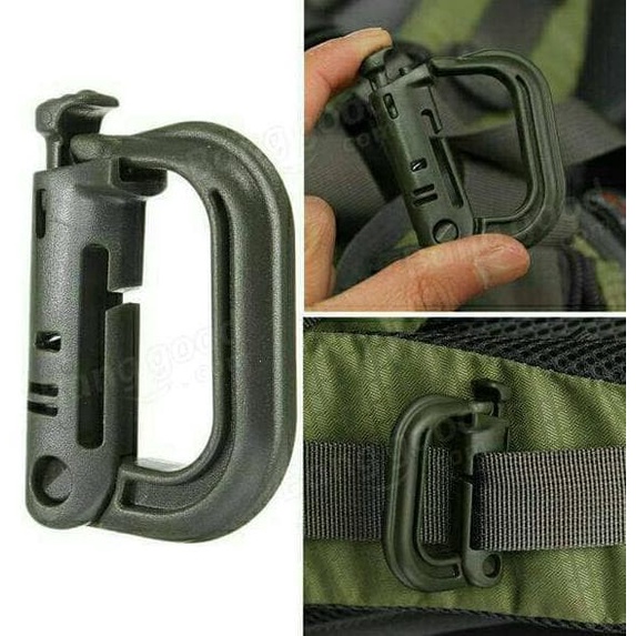 Jual Carabiner Plastik Mini Tactical Pengait Multifungsi Karabiner ...