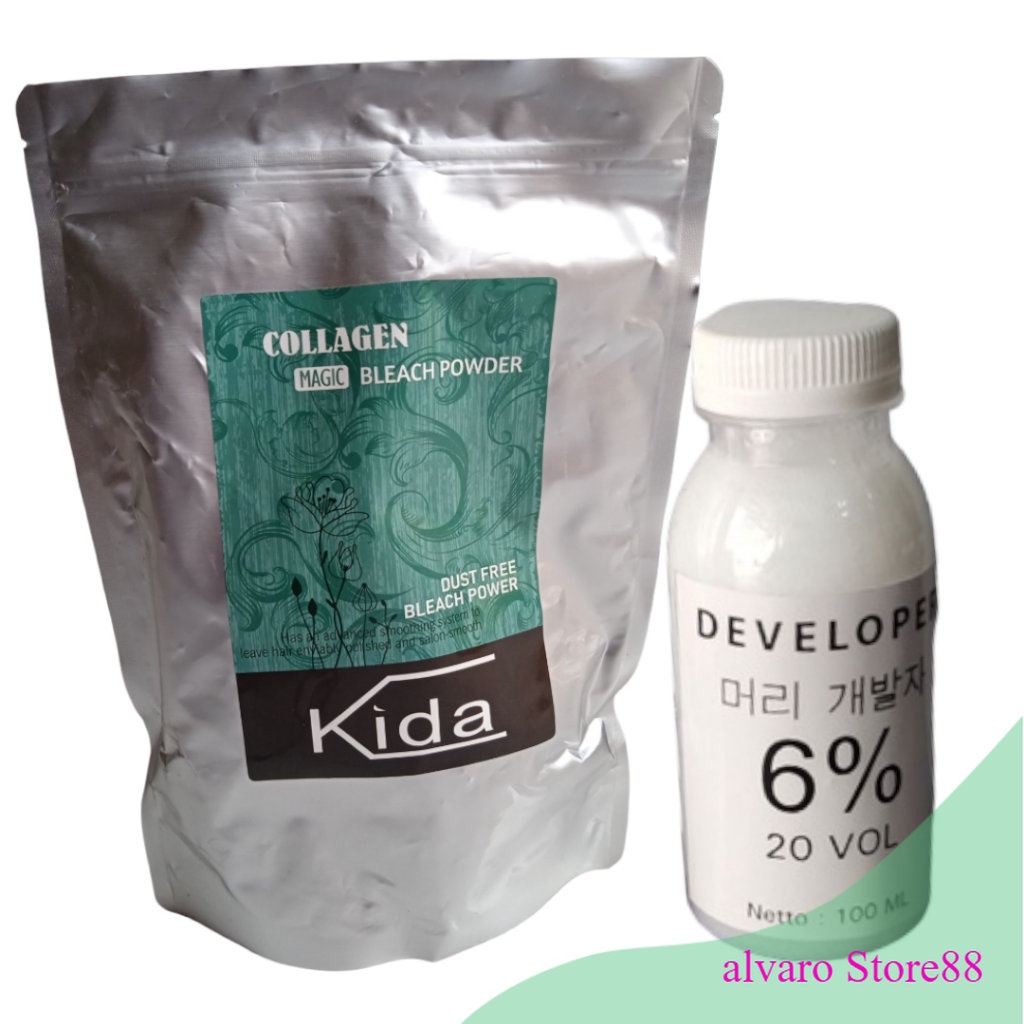 Jual AS88 Kida BLEACHING PUTIH + Developer Bleaching Rambut GRADE ...