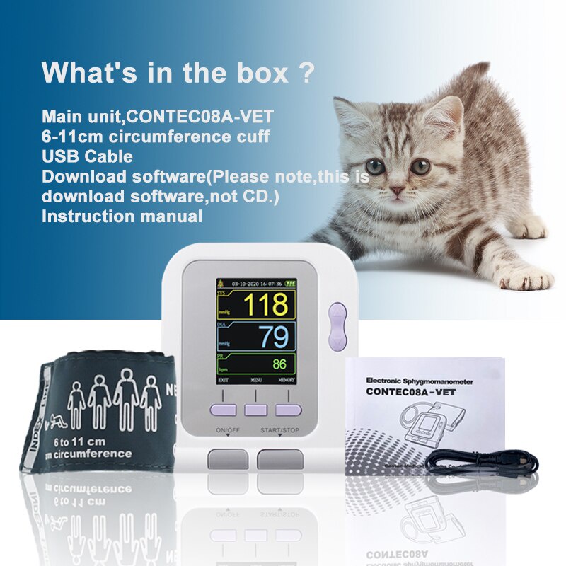 Jual PREORDER CONTEC Veterinary Digital Blood Pressure Monitor +NIBP