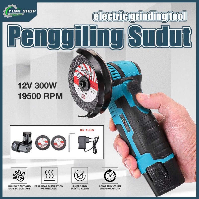 Jual Gerinda Cordlesslistrik Angle Grinder19500rpm Angle Grinder12v Penggiling Sudut Tanpa 5553