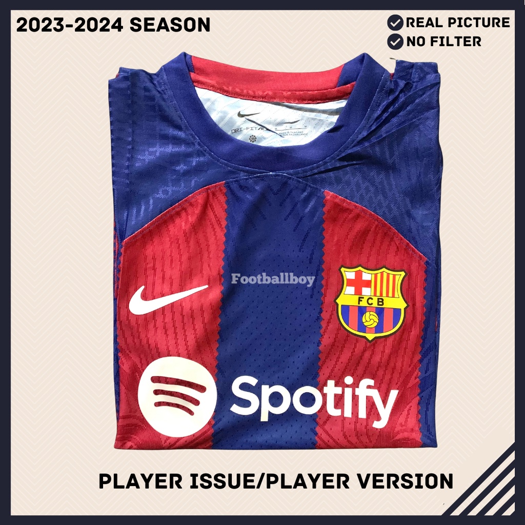 Jual JERSEY BAJU BOLA BARCA BARCELONA RED BLUE MERAH BIRU HOME 2023 ...