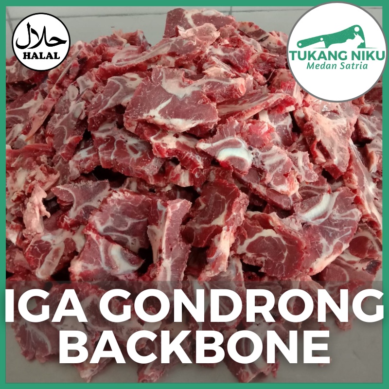 Jual Iga Gondrong Backbone Halal Tulang Punggung Segar Fresh Beku