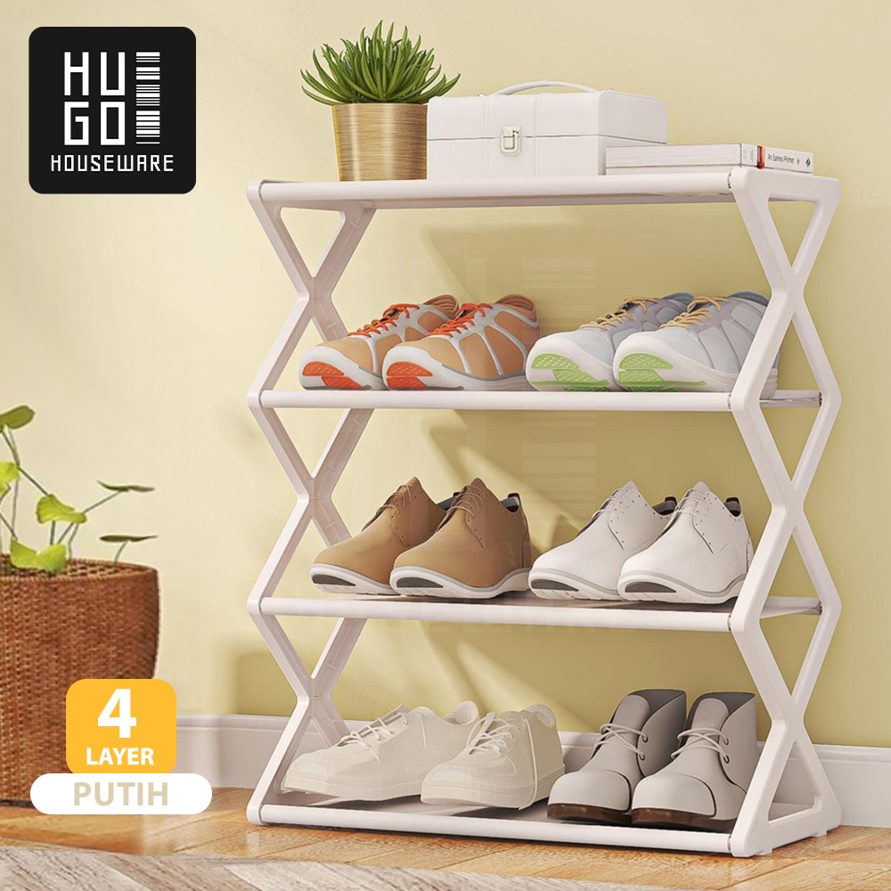 Jual Hugo Rak Sepatu Portable Susun Tempat Sepatu Sandal Serbaguna